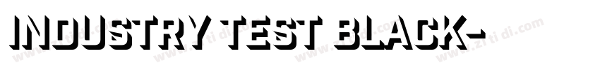 Industry Test Black字体转换